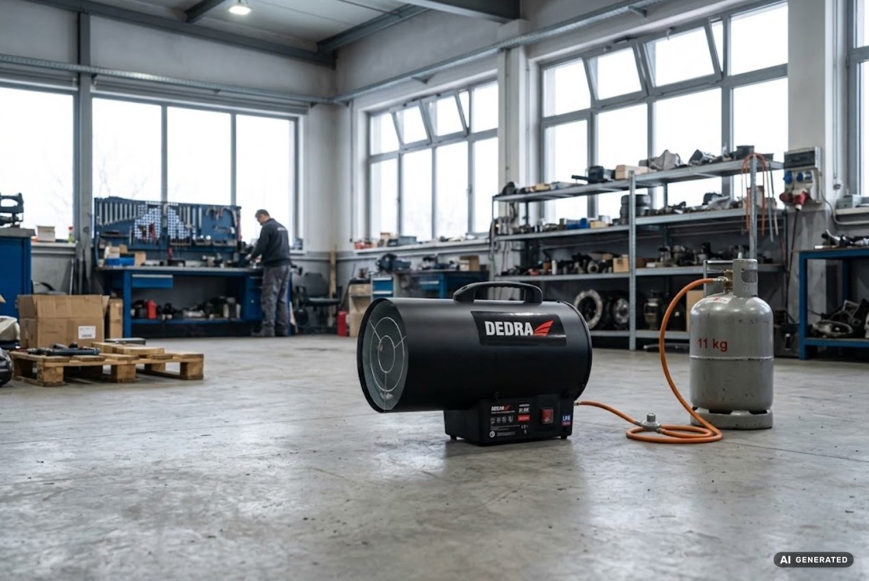 Nagrzewnica gazowa DEDRA DED9943A 27 kW – 300 m³/h, LPG G30